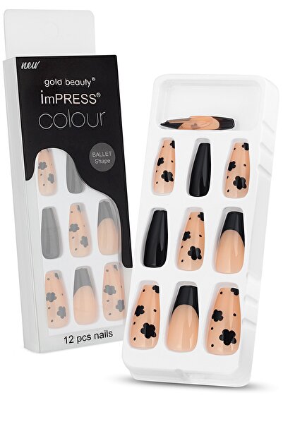 Gold Beauty Takma Tırnak Seti & Zararsız Yapıştırıcı