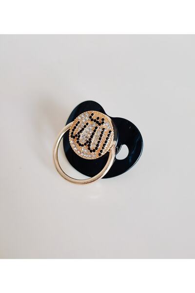 Sahi Aksesuar Plated Zircon Stone Allah Word Model Silicone Pacifier