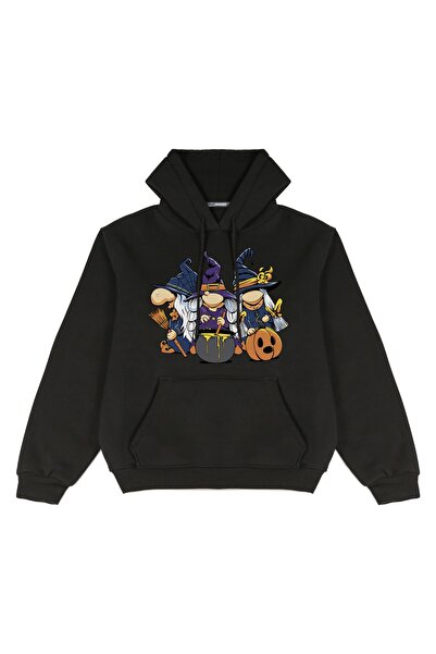 Welly Jones Unisex Oversize Hooded Sweatshirt - Printed