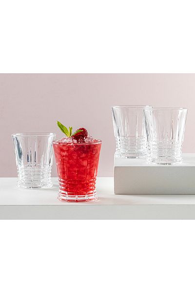 English Home Pamira Glass 4-Piece Soft Drink Glass 260 ml