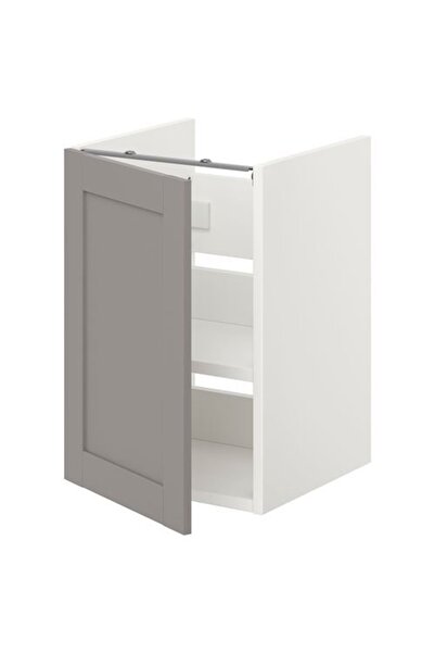 IKEA Enhet, Lavabo Dolabı, 40x42x60 Cm, Beyaz-gri