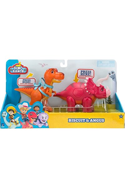 GIOCHI PREZIOSI Dino Ranch Delüks Figür Paketi - Biscuit Ve Angus