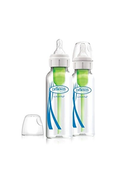 Dr.Brown's Options+ Natural Flow Anti-Colic Glass Baby Bottle Set of 2