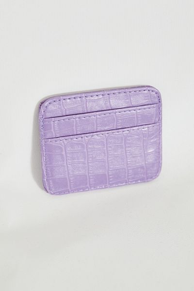 ALTUDA Women's Faux Leather Croco Card Holder