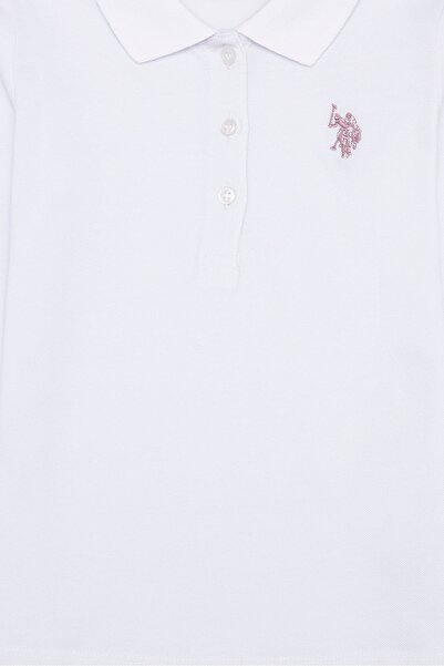 U.S. Polo Assn. Λευκό φούτερ για κορίτσι