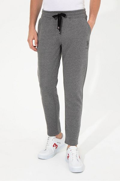 U.S. Polo Assn. Ανδρικό πλεκτό παντελόνι σε γκρι χρώμα
