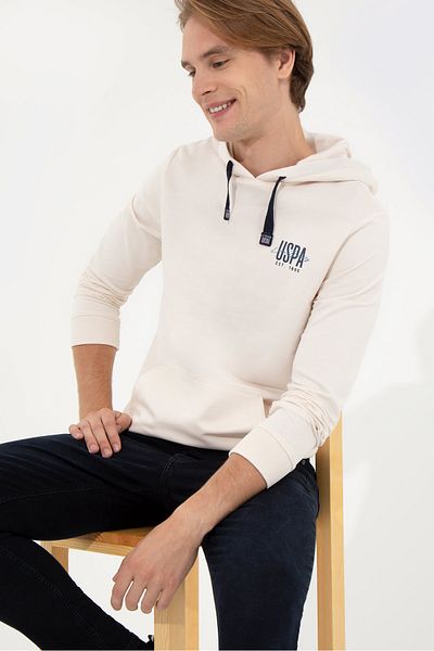 U.S. Polo Assn. White Men's Sweatshirt