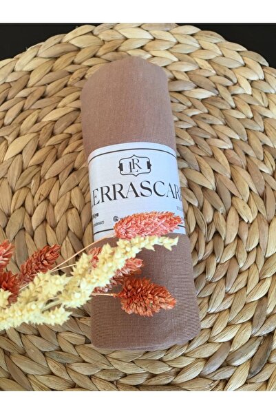 Lerra شال قطني ممشط كابتشينو ليكرا