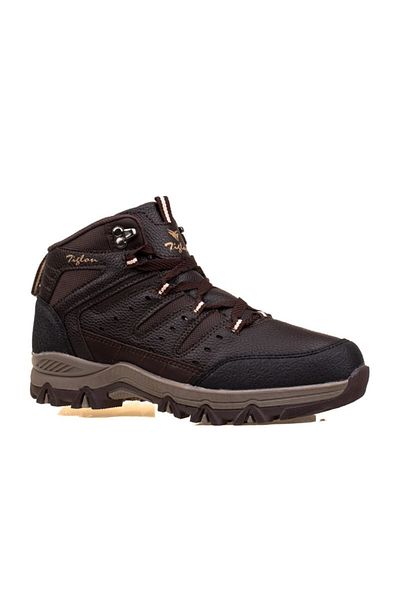 Tiglon Men's Rubber Rubber Trekking Brown Boots