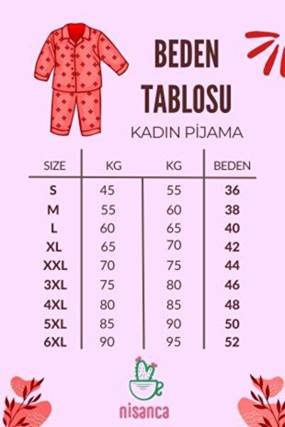 nisaNCa Σετ γυναικεία πιτζάμες με μοτίβο, χειμωνιάτικο νέο έτος