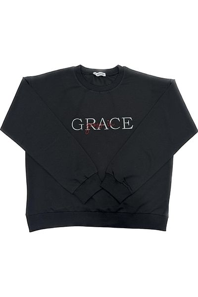 Hukateks Hanorac cu detaliu de broderie verde și negru