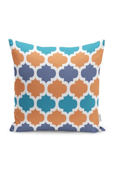 Realhomes Digital Printed Pillow and Cushion Cover with Morrocan Motif and Og...