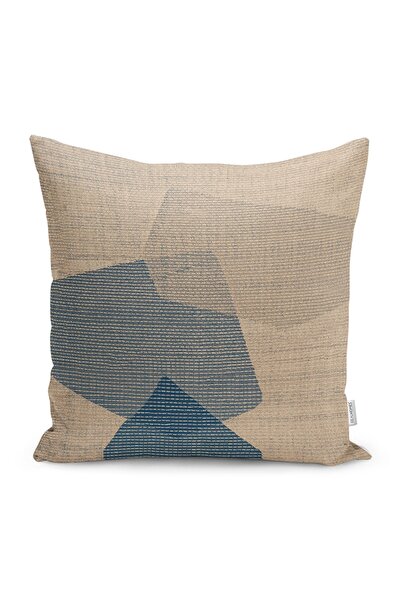 Realhomes Husă de pernă țesută cu model, imprimată digitală, cu motiv de paie...