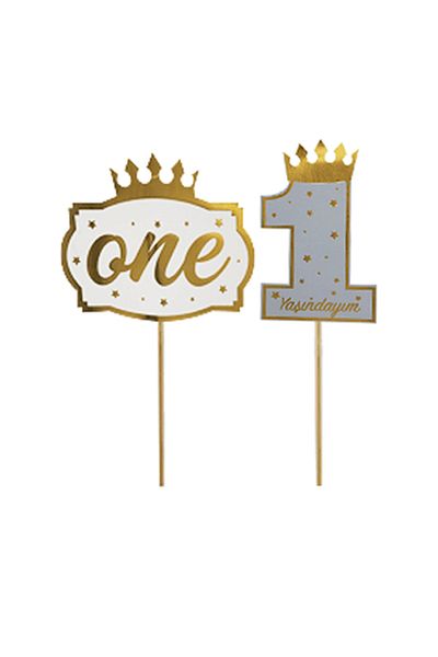 Big Party One Speech Bubble Foil Blue Σετ 5 τεμαχίων