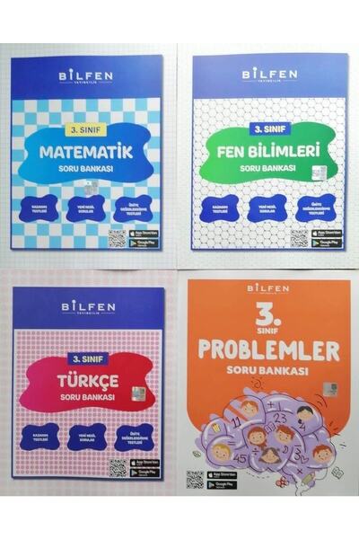 Bilfen Yayıncılık Bilfen 3.sınıf 4'lü Soru Bankası Seti