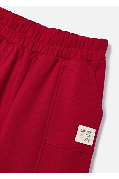 MAYORAL Girl's Embroidered Tracksuit Set Red 4857