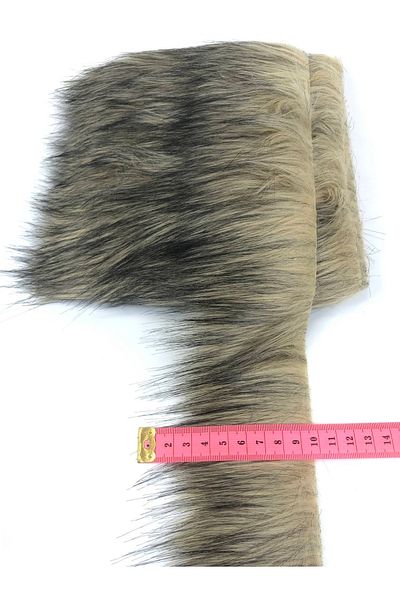 Bride Aksesuar Dünyası Wide Cappuccino Artificial Fur Artificial Plush Ribbon Width 10 cm – Decorative Ribbon