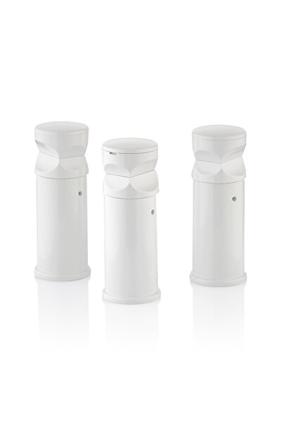 TOPRAK HAVLUPAN Beyaz Renk 3 Lü Havlupan Montaj Seti