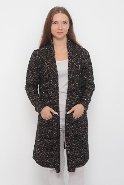 TUSSE Однотонний колір, деталізовані рукави, кольорові в'язані кишені, довгий...