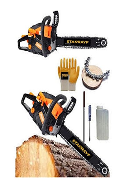 stanrayf Alman 9,2 Hp Metal Şanzuman Benzinli Motorlu Testere Ağaç Odun Kütük...