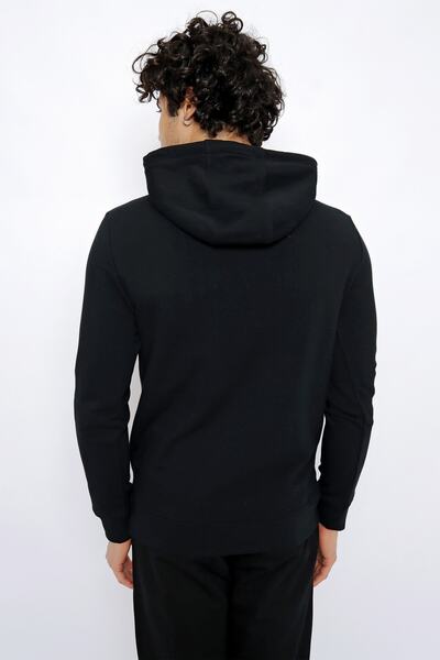 U.S. Polo Assn. Dokuma Kapşonlu Siyah Wseat