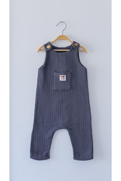Las Vivas Kids Organic Cotton Muslin Jumpsuit, Animal Figured Baby and Children's Slippers, Birthday Outfit