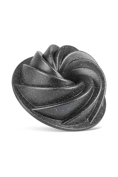 ThermoAD Aluminum Cast Granite Cake Mold Wind Rose Gray 24 cm