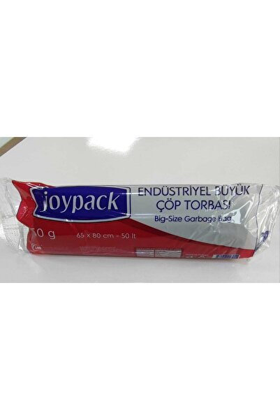 Joypack Endüstriyel Büyük Boy Çöp Torbası 150gr ( 65x80 Cm ) 50 Lt Siyah Çöp Poşeti 3 Paket.