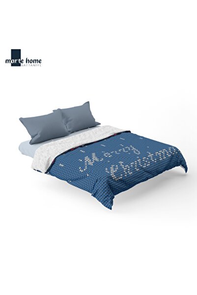 Marte Home Yılbaşı & Christmas Desen Baskılı 170x240 Cm Tek Kişilik Wellsoft ...