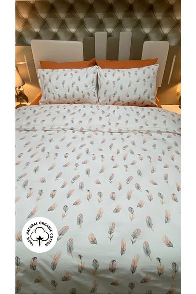 Özcan Ev Tekstil 100% Cotton Single Duvet Cover Set