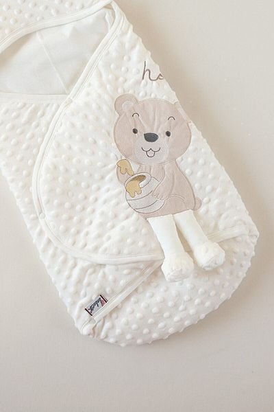 enjoy bebe Baby Honey Bear Snap Swaddle