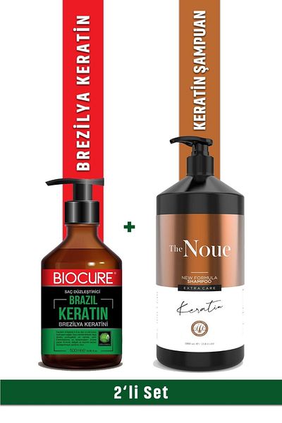 Biocure Brazilian Blow Dry Hair Straightening Keratin Care - 500 ml Odorless Smokeless+keratin Shampoo 1000 ml