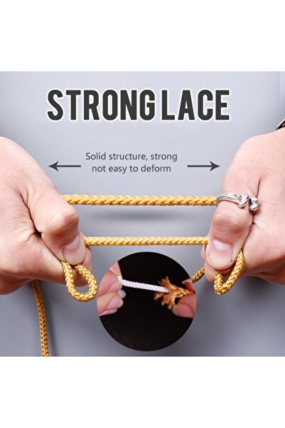 Foottab 200 Cm Kahve Yuvarlak Bot Bağcığı, Fitilli Dayanıklı Sağlam Bağcık, Ayakkabı Bağcığı Bağı Ipi