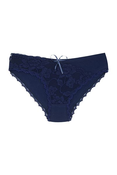 Zena Slip de damă din 3 piese din bumbac cu dantelă