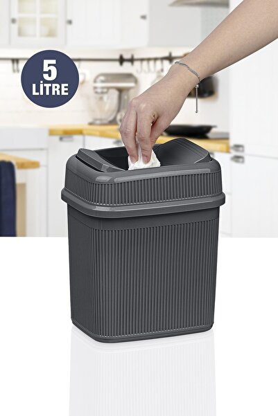 Okyanus Home Antracit 5 Lt Rebrasto Kanta za smeće