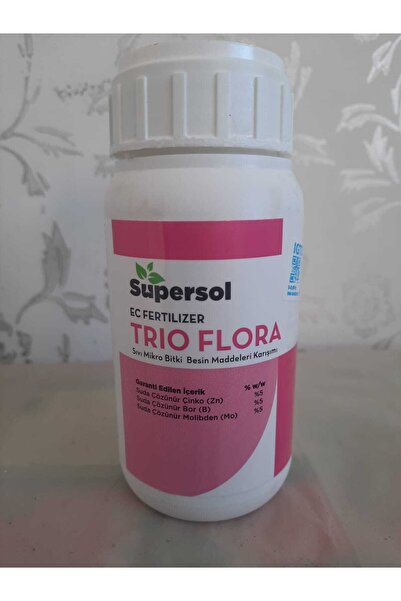SUPERSOL Trio Flora 0.25 L Sıvı Mikro Bitki Besin (çinko,bor,molibden) Maddeleri Karışımı, Döl Gübresi