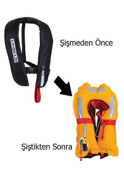 Mesica Otomatik Şişme Can Yeleği 150 Newton ( Tüp Dahildir )