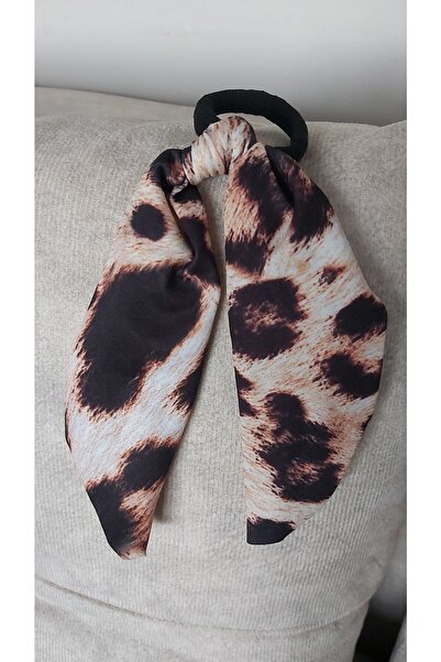 Leopar Desen Kuyruklu Lastik Toka