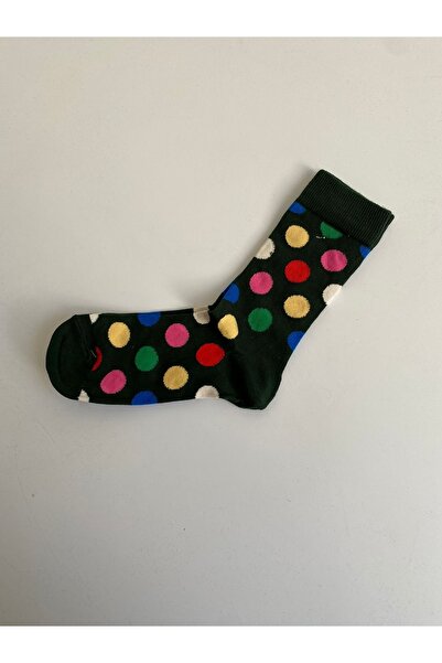 Aleda Green Polka Dot Socks