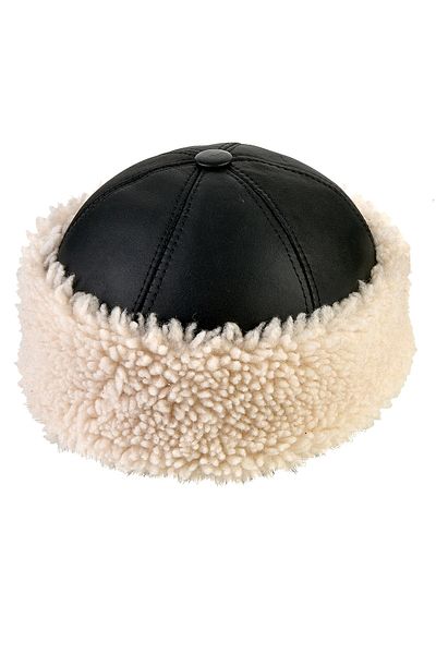 fubileather Genuine Leather White Fur Outdoor Man Börk