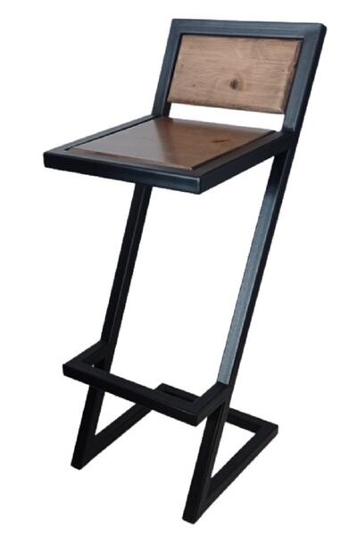 KamusalMarket Bar Taburesi Metal Ayaklı