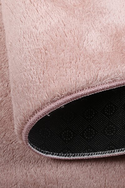 Bonny Home Relax Pudra Leke Tutmaz Yıkanabilir Kaymaz Ponpon Saçaklı Salon Oda Koridor Halısı Peluş Yolluk