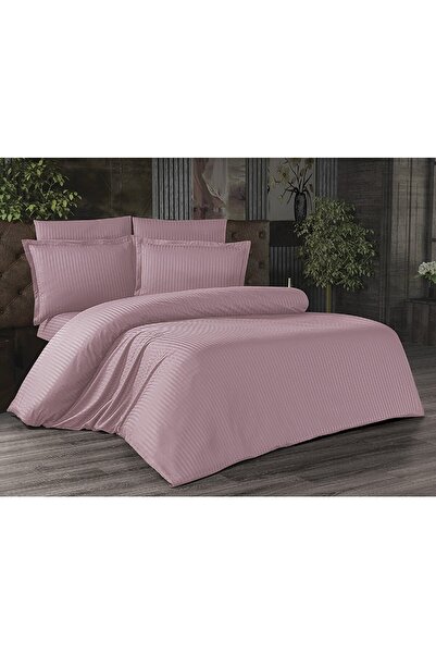 bursa çeyiz طقم لحاف مزدوج مخطط مكون من 4 قطع