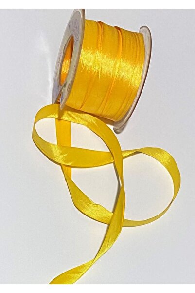 Majestik Ipek Nakış Kurdele 13mm. 10metre. Renk: Koyu Sarı