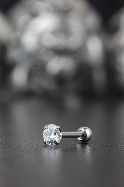 Valhalla Cerrahi Çelik Kıkırdak Tragus Helix Zirkon Taş Etnik Piercing