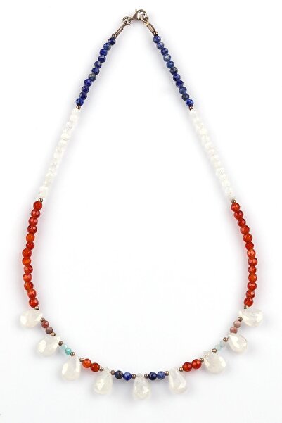 Alibaba Doğaltaş Lapis Lazuli - Ay Taşı - Akik - Rodonit - Amazonit Doğal Taş...