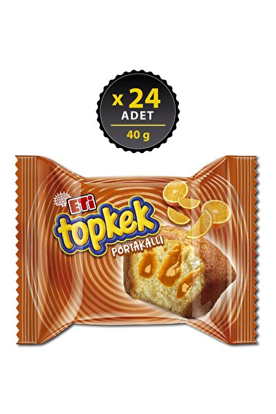 Eti Topkek Portakallı Kek 40 g x 24 Adet