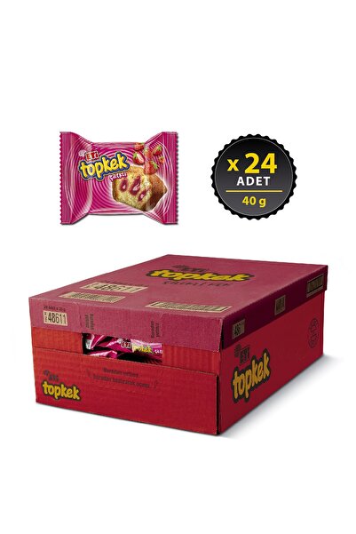 Eti Topkek Çilekli Kek 40 g x 24 Adet