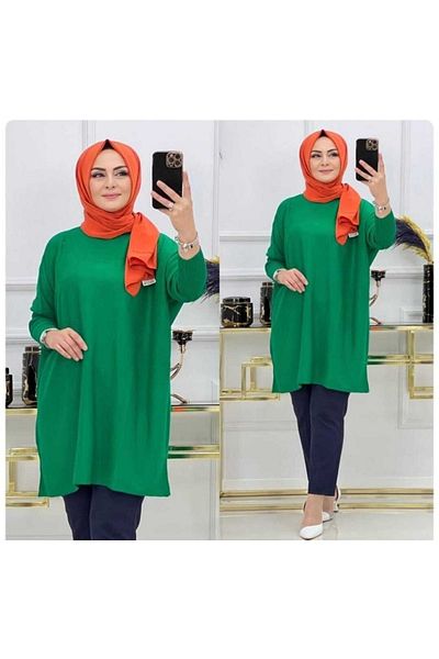 MODAMÜNASİP Wonderful Women's Half Turtleneck Knitwear Poncho Sweater Tunic