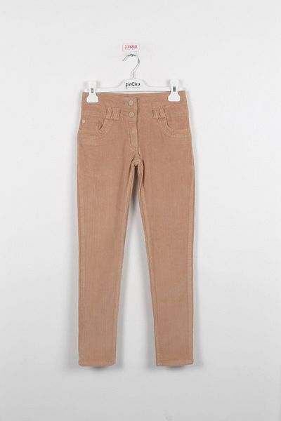 incity Велурен панталон Skinny Leg Camel за момиче